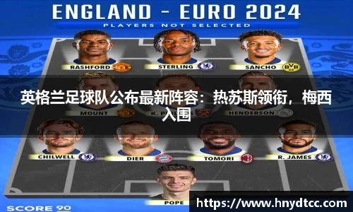 英格兰足球队公布最新阵容：热苏斯领衔，梅西入围