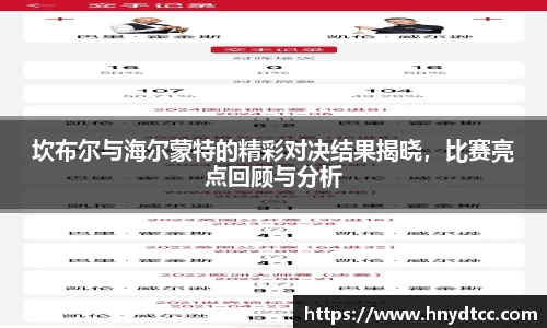 坎布尔与海尔蒙特的精彩对决结果揭晓，比赛亮点回顾与分析